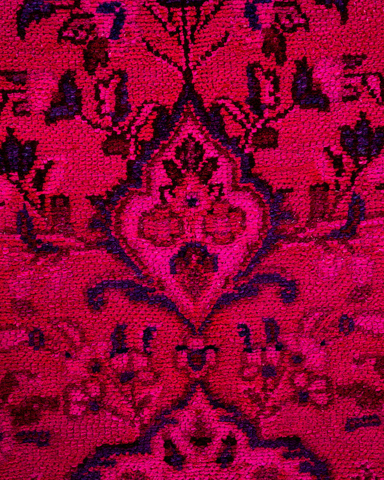 Fine Vibrance, One-of-a-Kind Handmade Area Rug Pink, 7' 1" x 8' 5"
