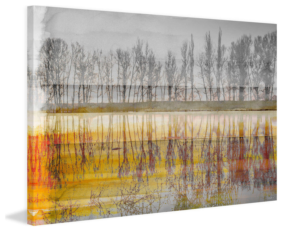"Sunset Lake" Fine Art Canvas Print, 18"x12"