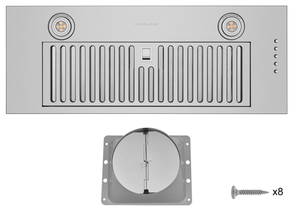 Hauslane | Chef Series Range Hood IN-R100 Recessed Style Kitchen Extractor