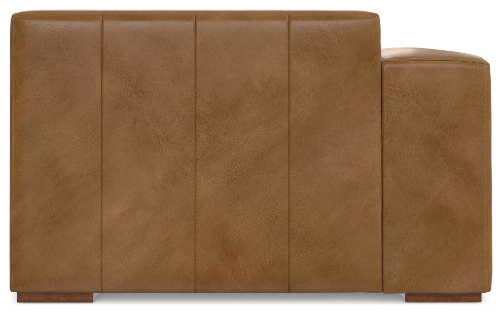 Rex Left Chaise Sofa Module in Genuine Leather