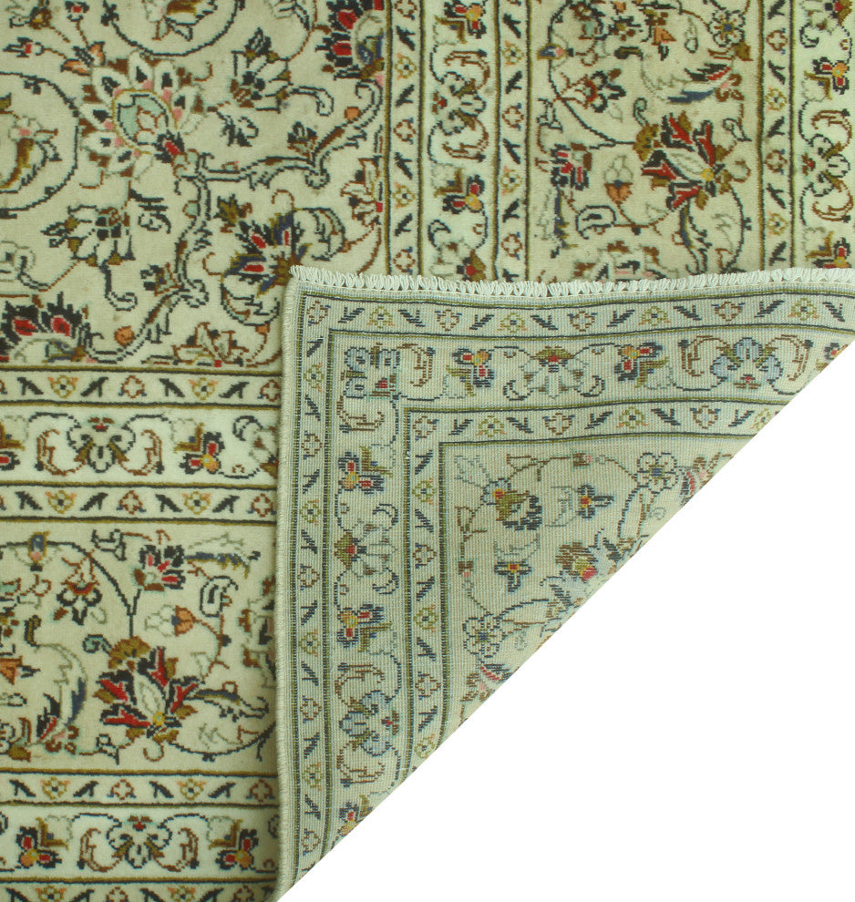 Super Vintage Distressed Ercan Ivory/Beige Rug, 7'8 x 11'7