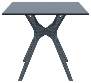 Ibiza Square Table 31", Dark Gray