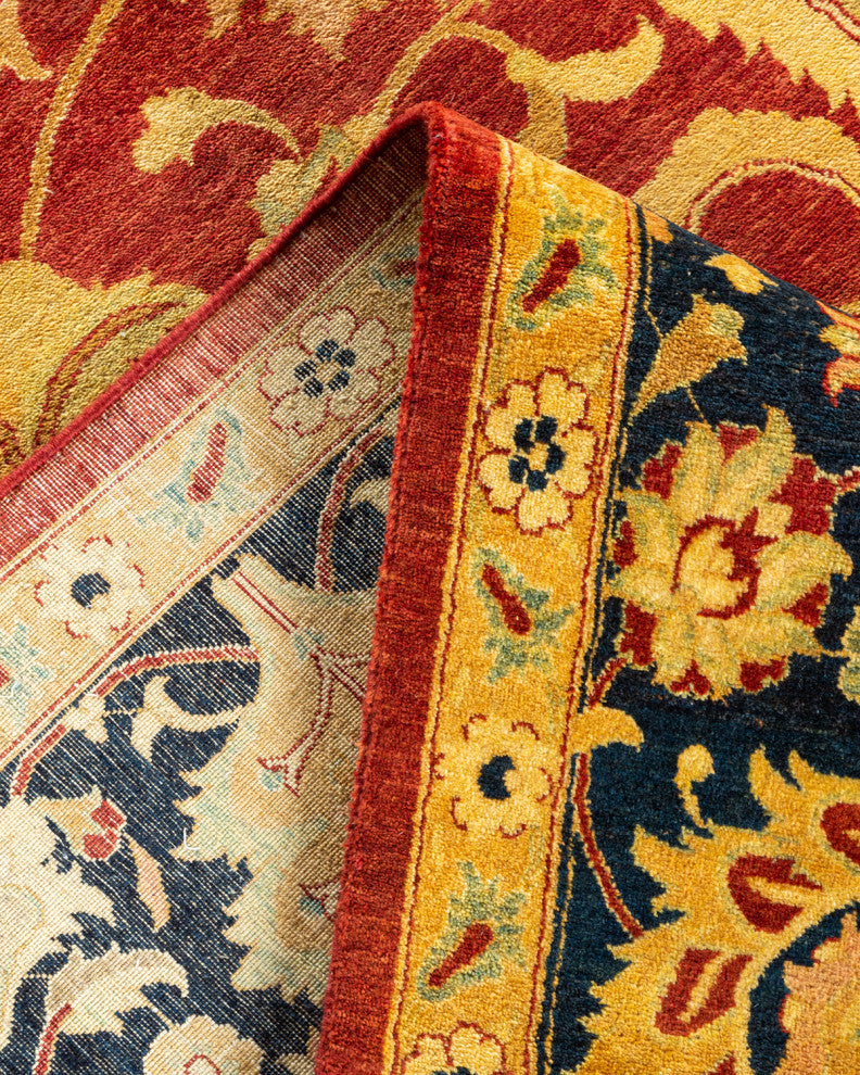 Thomas, One-of-a-Kind Hand-Knotted Area Rug, Orange, 8' 0"x10' 2"