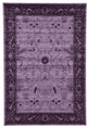 Unique Loom Purple La Jolla Floral 6' 0 x 9' 0 Area Rug