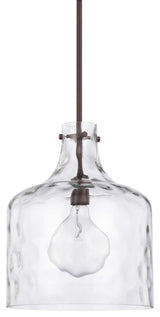 Capital Lighting 325717 1 Light 15" Tall Pendant - Bronze