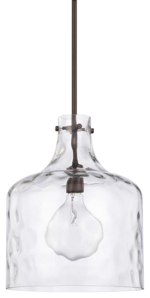 Capital Lighting 325717 1 Light 15" Tall Pendant - Bronze