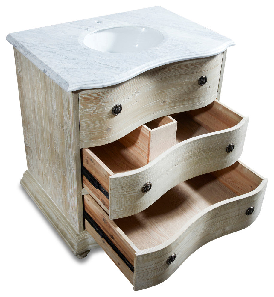 36" Reclaimed Pine Single Bath Vanity