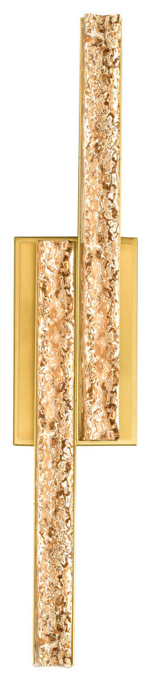 Stagger Integrated LED Vanity Light, Brass, 24 Inches