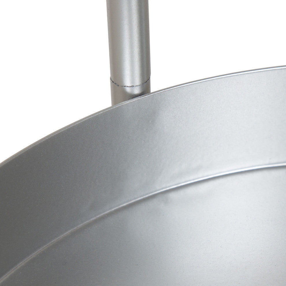 Finn Tri-Level Plant Stand, Silver 16x21x30