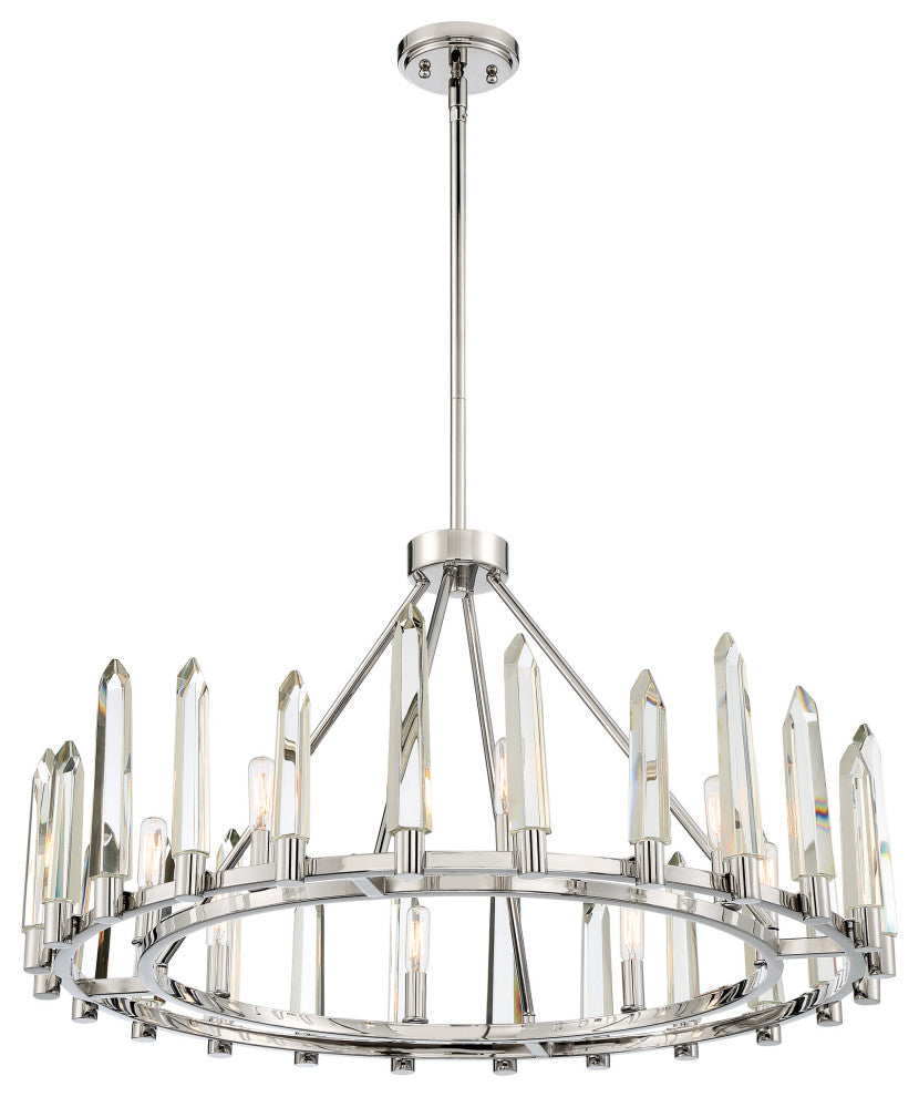 Crystorama Lighting Group WAT-B2008 Watson 8 Light 32"W Crystal - Polished