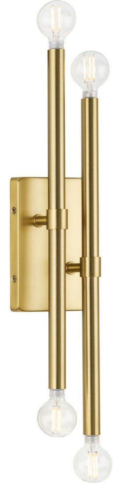 Arya Collection Four-Light Brushed Gold Luxe Wall Bracket