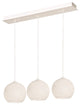 Cleo 3 Light Linear Pendant, White