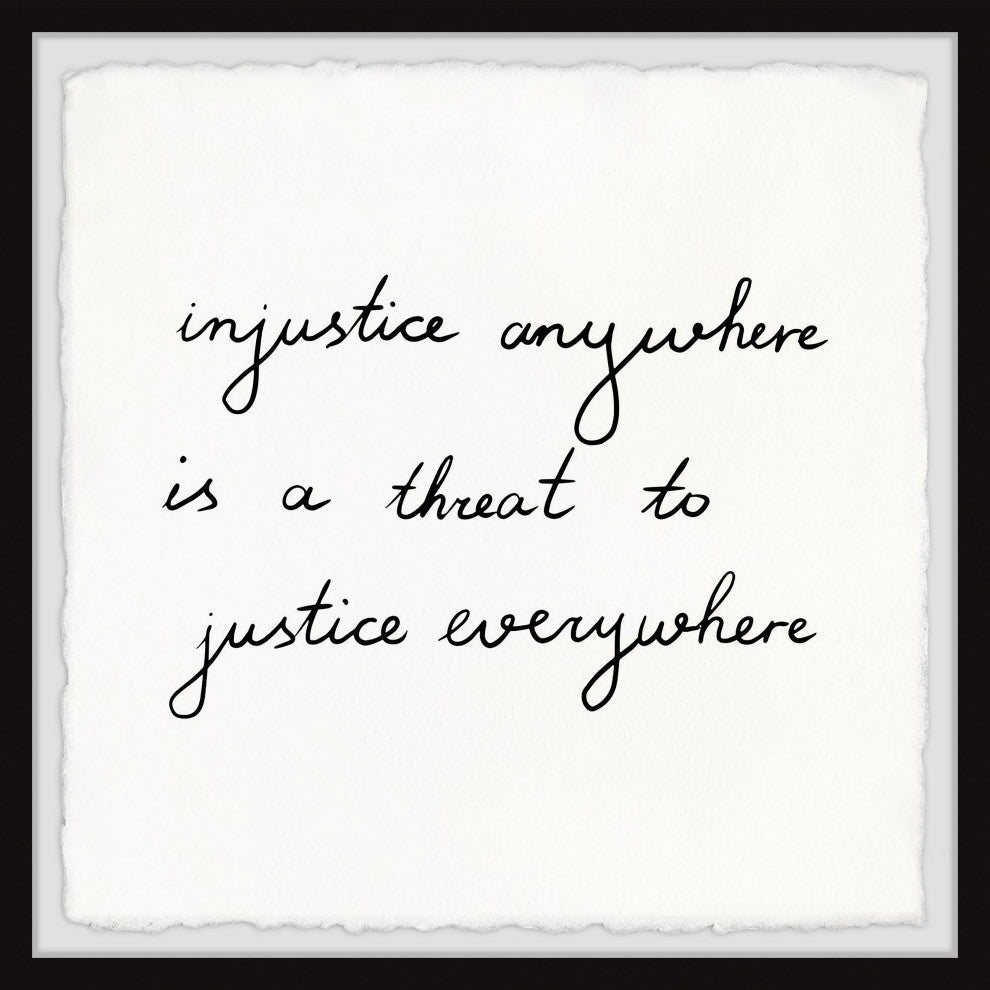 "Justice Everywhere" Framed Painting Print, 24x24