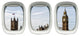 Plane Window Decal, Big Ben Wall Stickers Kids Room Airplane Decor