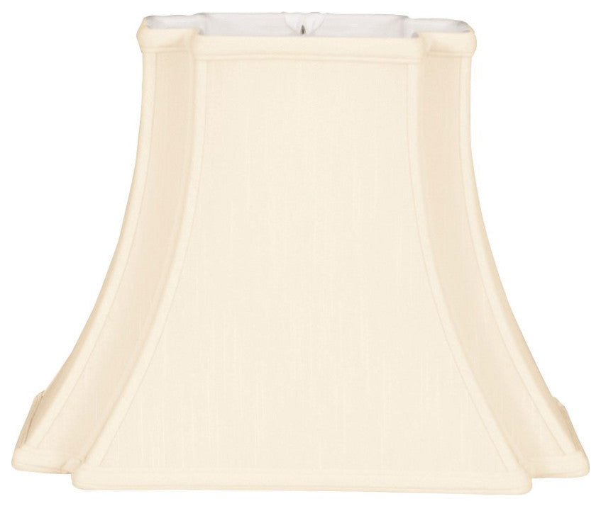 Rectangle Bell Inverted Corner Designer Lampshade, Eggshell