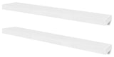 vidaXL Wall Shelves Floating Shelves Wall Mounted Display Shelves 4 Pcs White