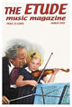 The Etude: Violin Lesson- Gallery Wrapped Canvas Art 28" x 42"
