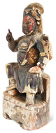 Consigned Wood Carved Emperor Figure
