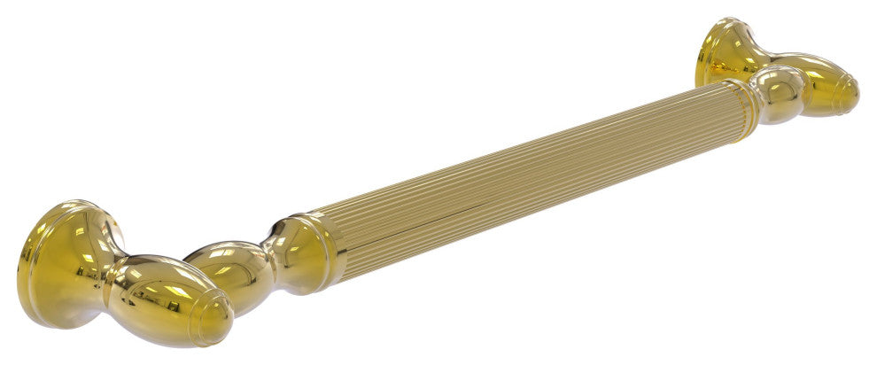 36" Grab Bar Reeded, Polished Brass