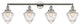 Innovations 215-PN-G664-7-LED 4 Light Bath Vanity Light, Polished Nickel