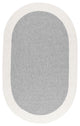 Nuloom Casual Solid Border Area Rug, Grey 6'Round