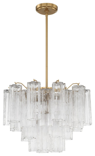 Addis 6-Light Chandelier, Aged Brass