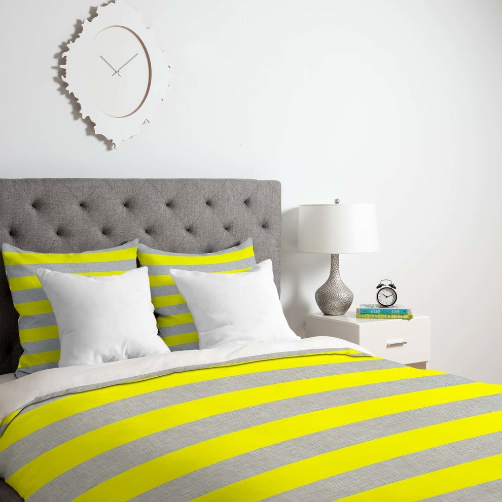 Deny Designs Holli Zollinger Bright Stripe Duvet Cover - Lightweight