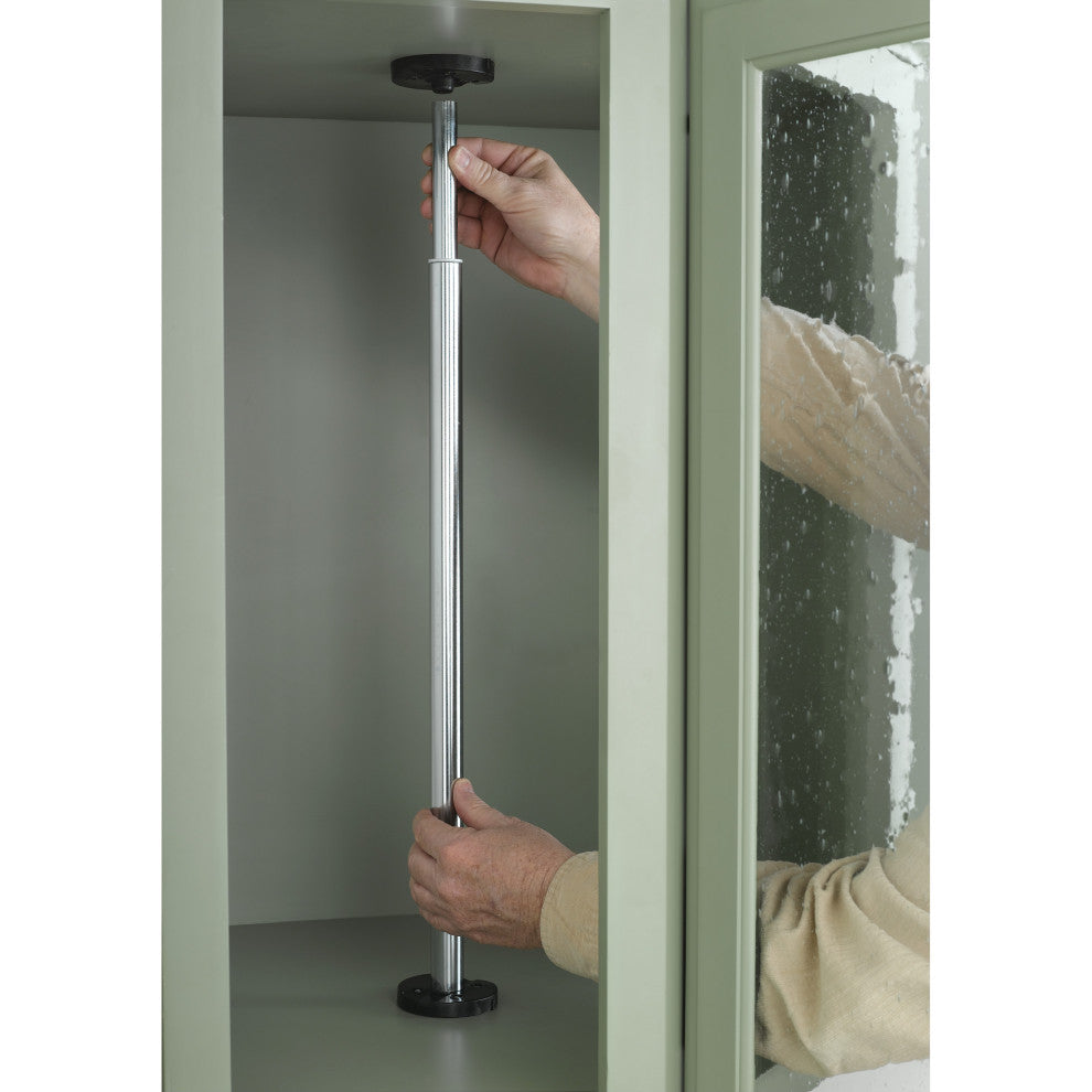 Polymer Full-Circle 2-Shelf Lazy Susans for Corner Wall Cabinets, White, 18"W