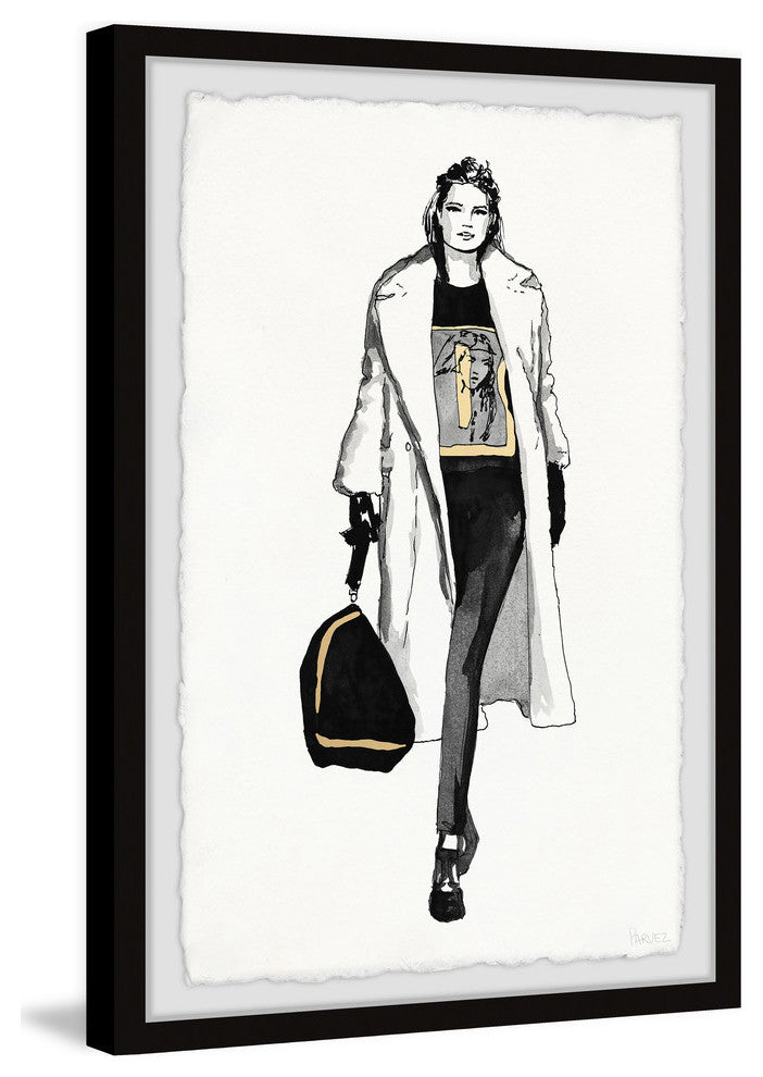 "White Coat" Framed Painting Print, 30"x45"