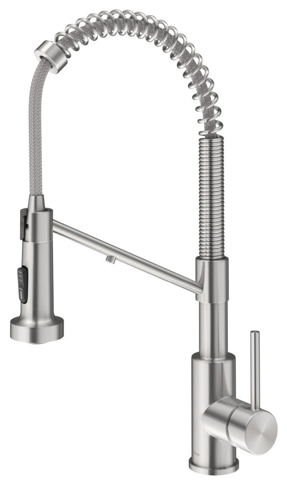 Bolden Commercial Style 2-Function Pull-Down 1-Handle 1-Hole Kitchen Faucet, Spot Free Stainless Steel (Filter Kitchen Faucet)