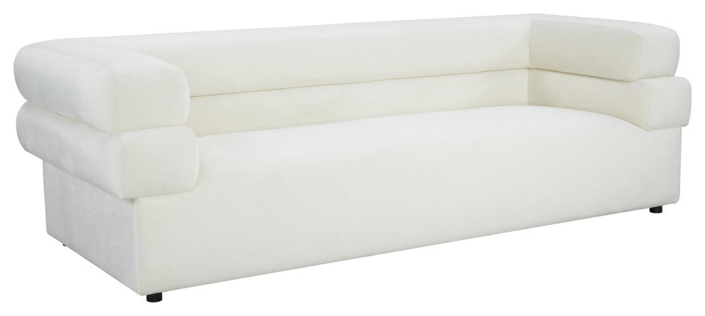 Elsa Cream Velvet Sofa