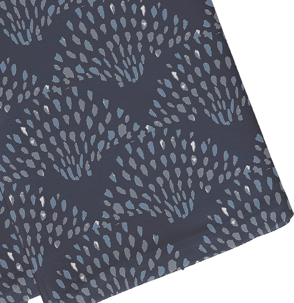 Fan Dance 19" Blue Geometric Print Napkin, Set of 4