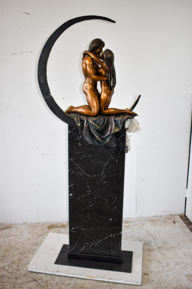 Ebano bronze sculpture Prelude with robe from Vidal collection 28" x 10" x 69"
