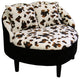 22" Cool Leopard Soft and Comfy Accent Chair With Pillows