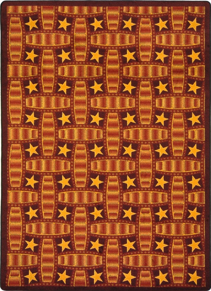 Any Day Matinee Rug, Marquee Star, Red, 3'10"x5'4"