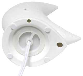 Simple Designs Porcelain Moon Shaped Table Lamp