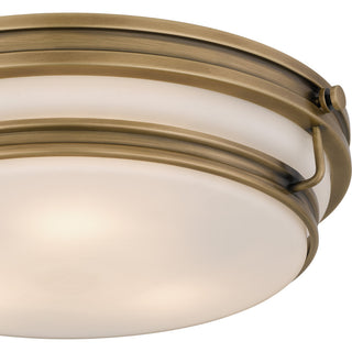 Quoizel QFL6776 Grafton 3 Light 16"W Flush Mount Ceiling Fixture - Antique