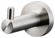 Bagno Nera Stainless Steel Robe Hook, Satin Nickel