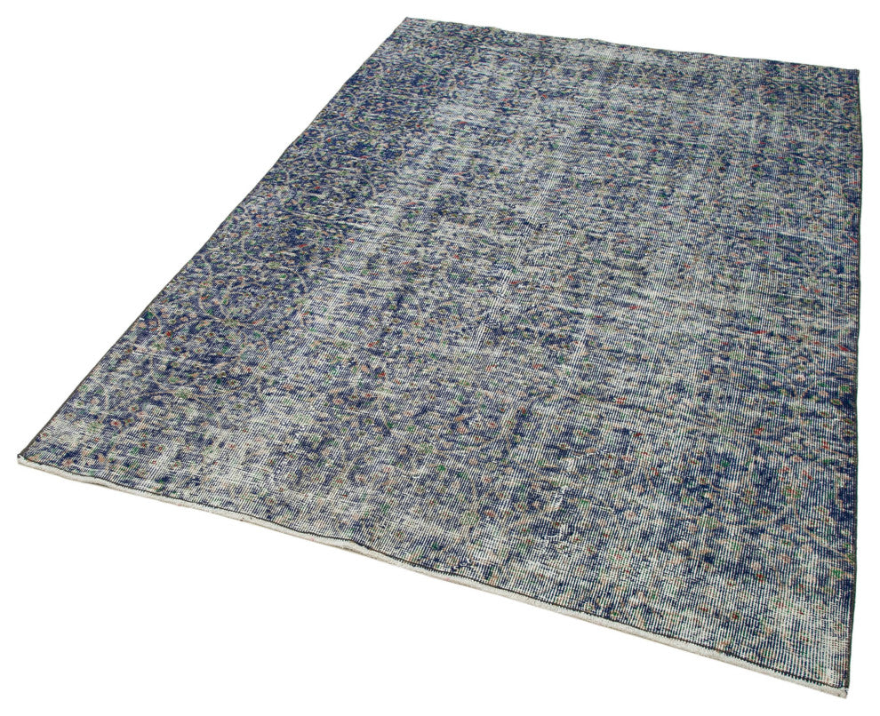 Rug N Carpet - Hand-knotted Turkish 4' 11'' x 7' 0'' Distressed Vintage Rug