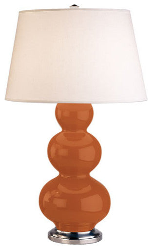 Robert Abbey RA-352X 1-Light Table Lamp, Triple Gourd