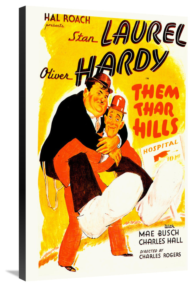 Laurel and Hardy, Them Thar Hills, 1934, 24x36