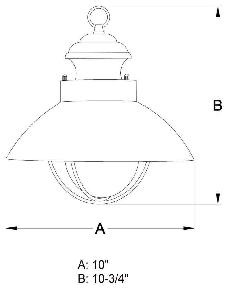 Vaxcel Lighting OD21506 Harwich 1 Light Outdoor Pendant - Textured Gray