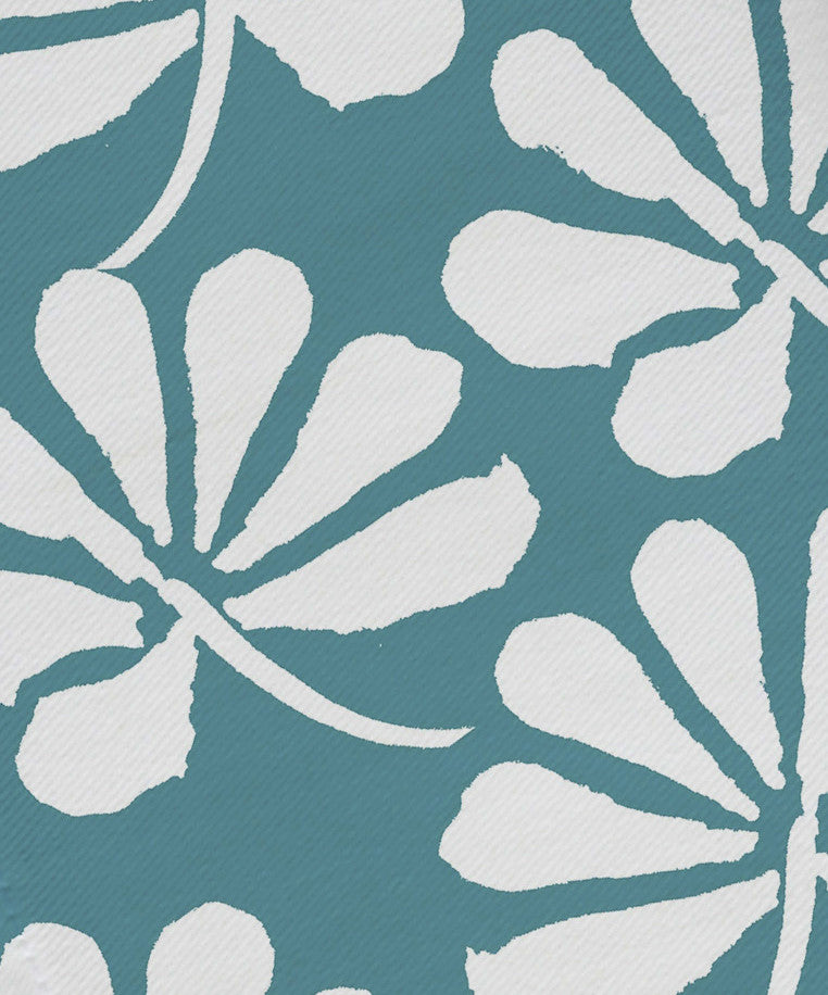 19x19", Ingrid Floral Print Napkin, Aqua, Set of 4