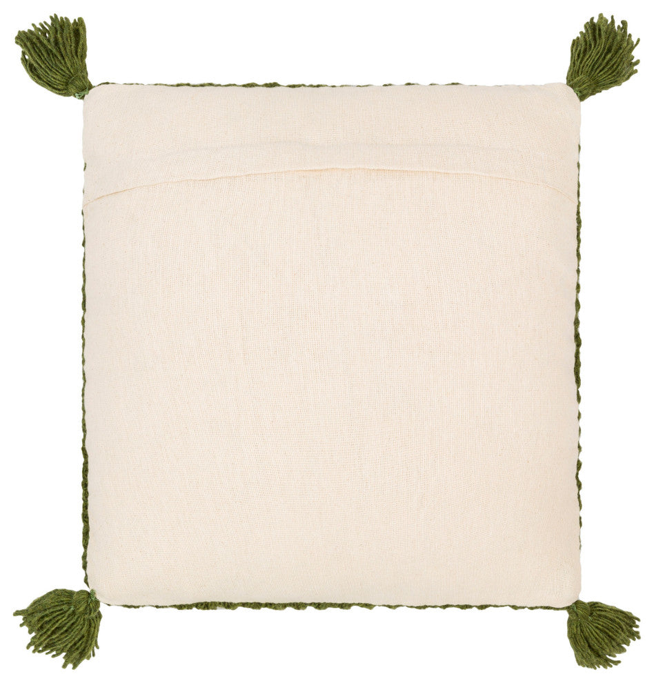 Surya Makrome Mko-022 Pillow Shell With Down Insert 18"H X 18"W