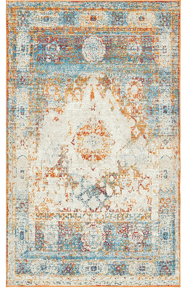 Unique Loom Beige Bellini Rosso 5' 0 x 8' 0 Area Rug