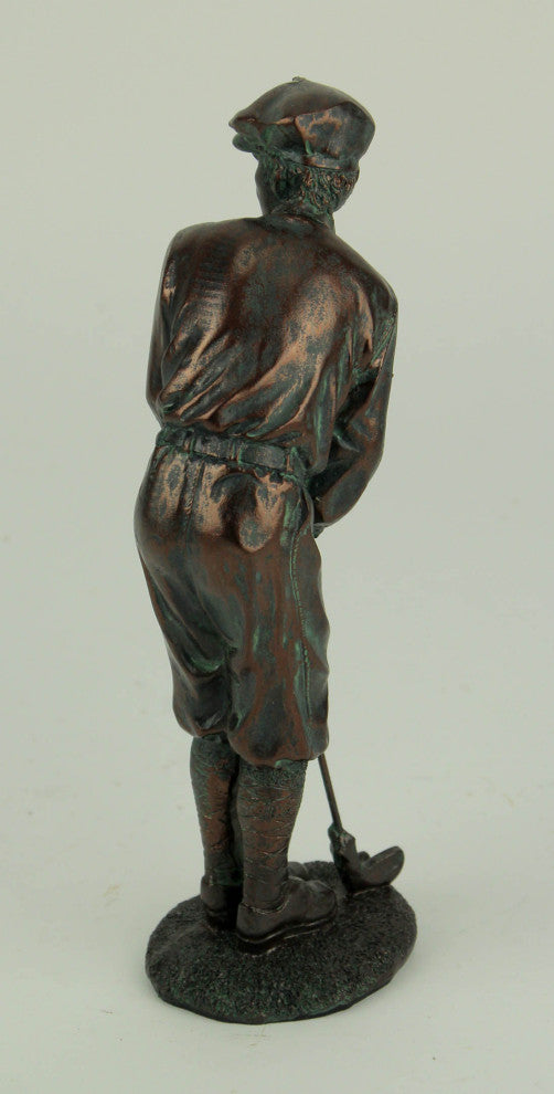Antique Bronze Finish Classic Golfer Statue