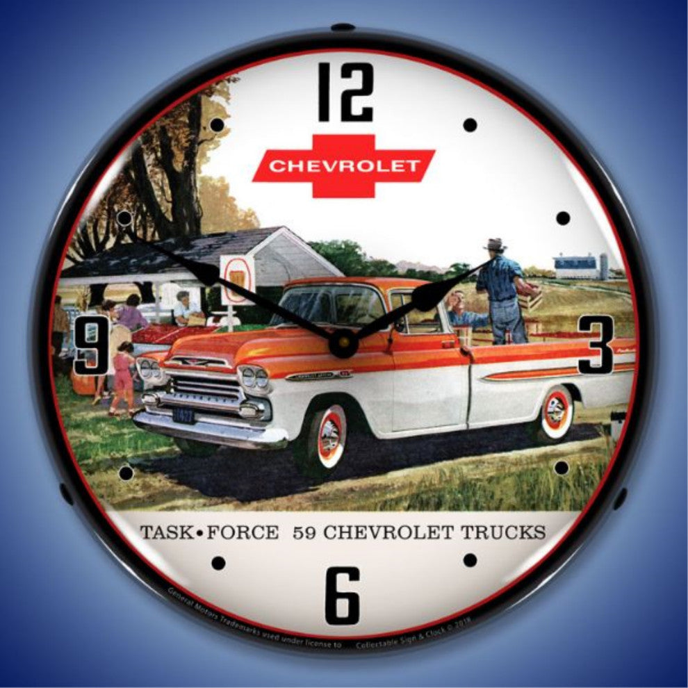 GM1801828 1959 Chevrolet Task Force Truck Clock