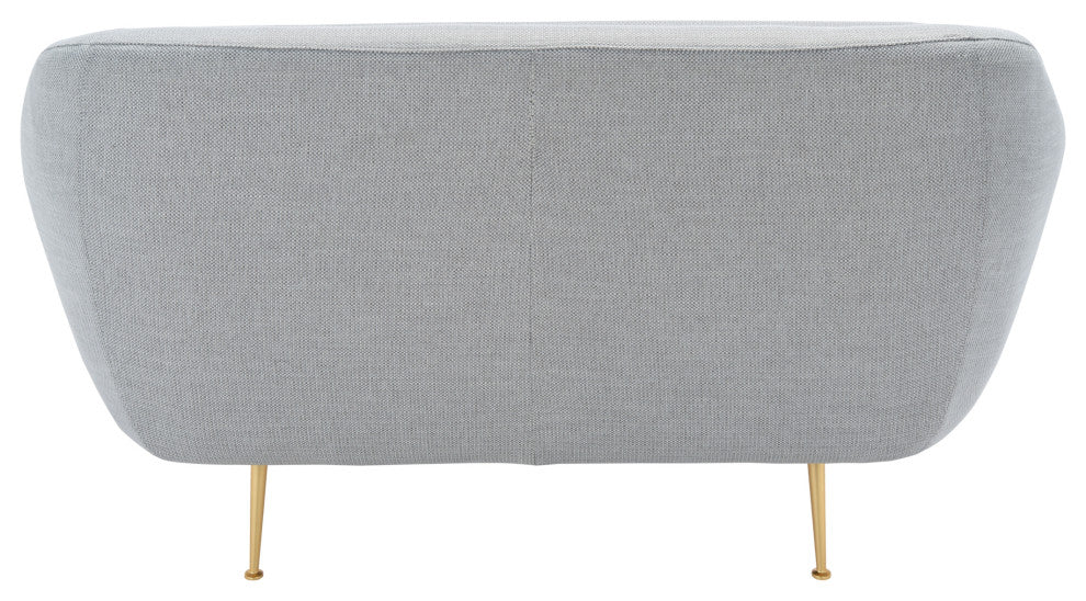 Safavieh Couture Belladonna Mid-Century Loveseat, Light Grey