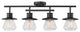 Globe Electric 59530 Nate 4 Light 28"W Fixed Rail Ceiling Fixture - Dark Bronze