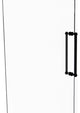 Contemporary 18" Dotted Accent Back to Back Shower Door Pull, Matte Black